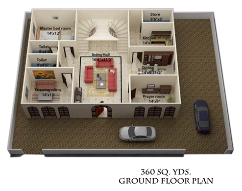 Floor Plan - Grand Duplex 360 First